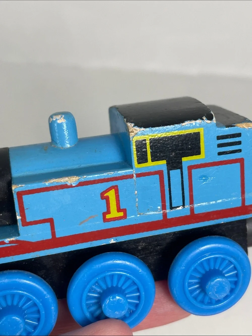 Hard at Work Sad Face THOMAS #1 Tank Engine Himself Wooden Railway Train 1998